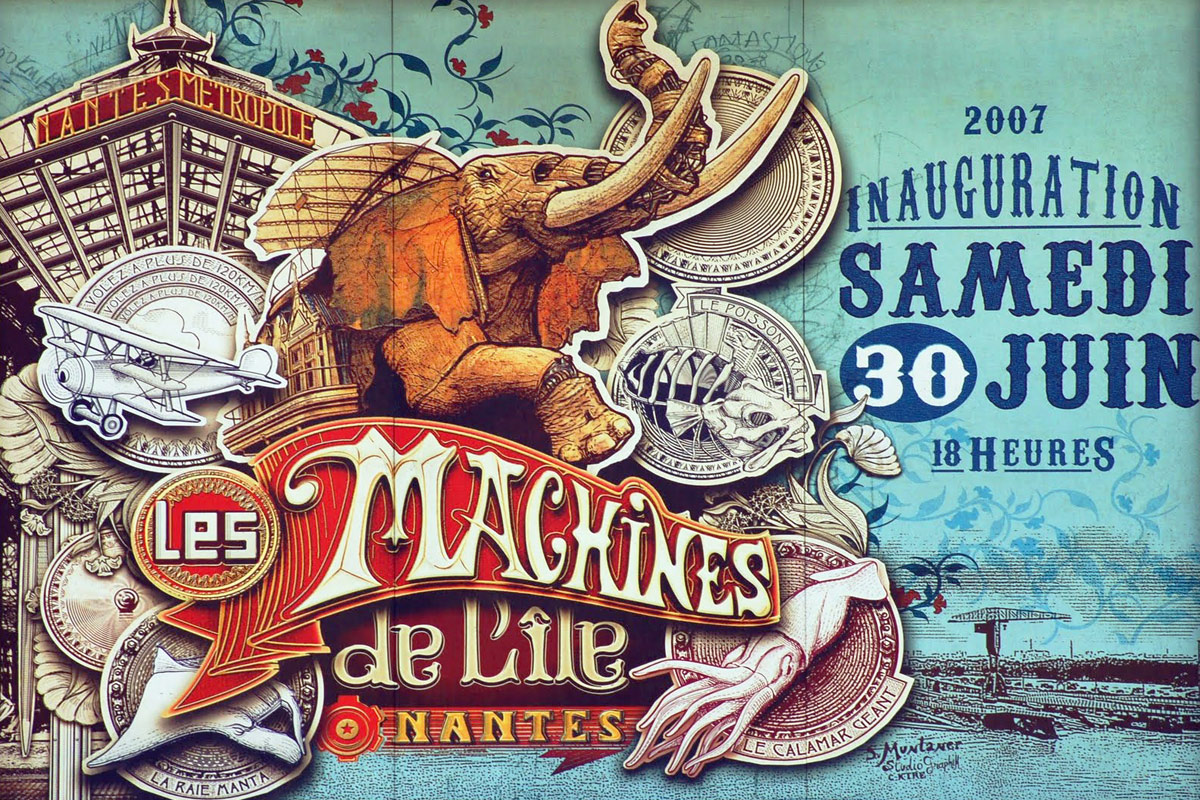 Les posters des Machines de l'île à Nantes