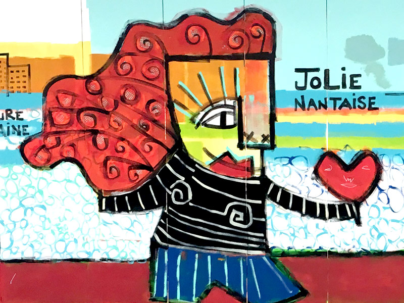 Jolie nantaise vue par Mika, graffeur et artiste peintre nantais