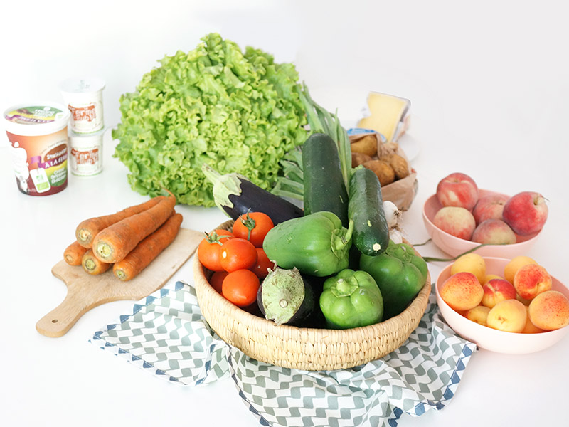 Les Paniers de David, ce sont des paniers de fruits et légumes bio produits localement autour de Nantes et livrés directement chez soi.