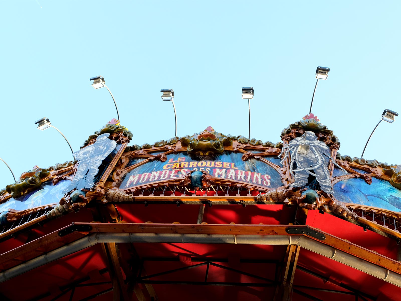 La carrousel des mondes marins qui fait partie des machines de l'île à Nantes