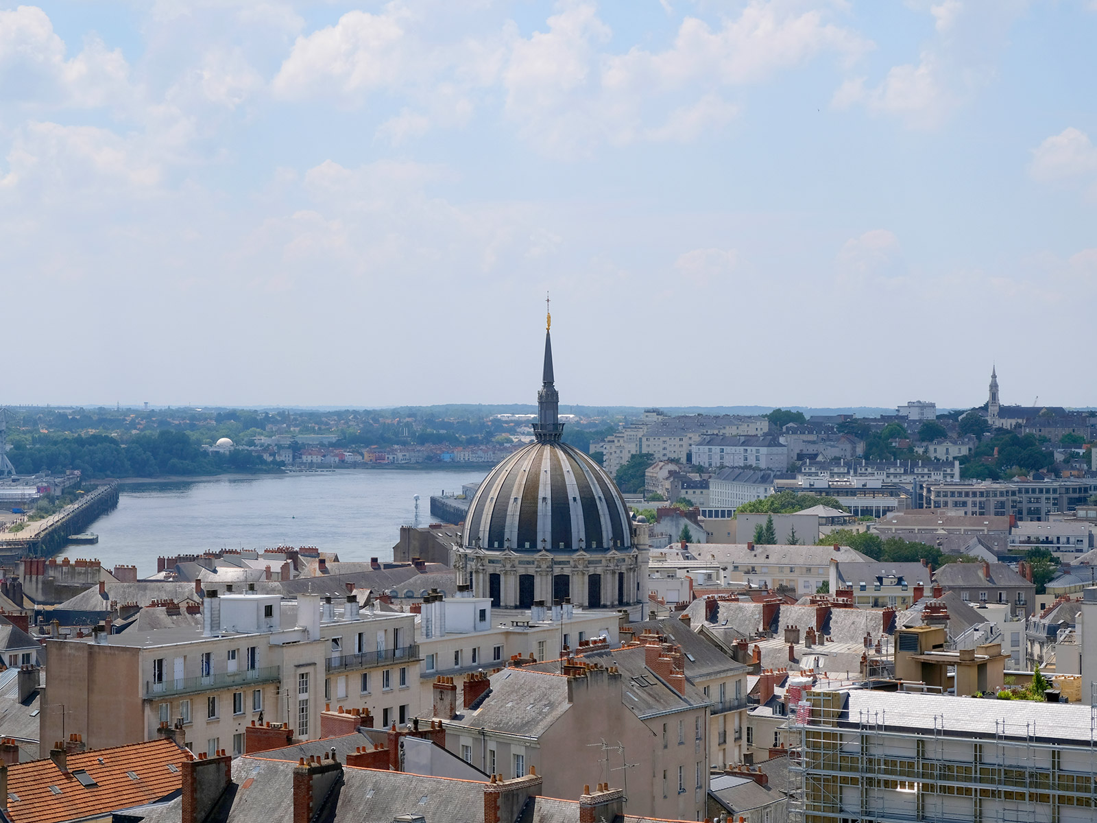 Vue depuis le musée Dobrée à Nantes