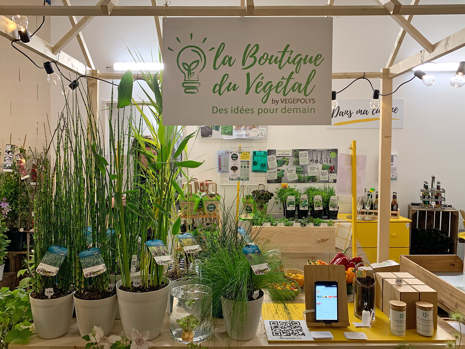 La boutique du végétal à Nantes, boutique éphémère par Vegepolys